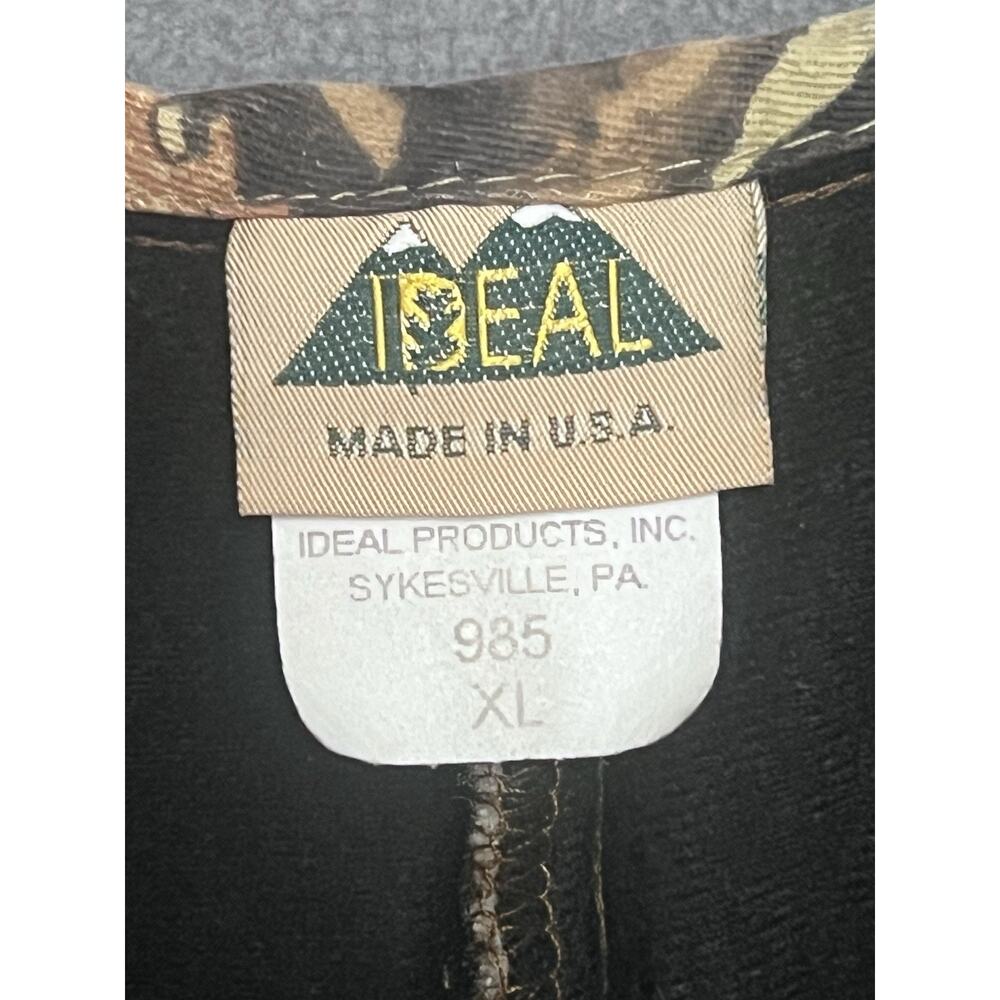 VTG Ideal Skyline Camo Apparition Bib Overalls Men XL Fleece Lined Hunting USA - Picture 6 of 14